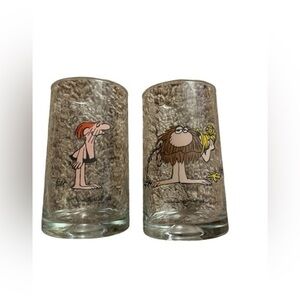 Vintage 1981 Arby's BC Ice Age Collector series glasses